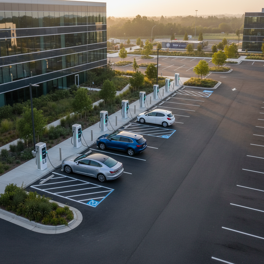EV Charging Stations in Parking Lots: Revenue and ROI
